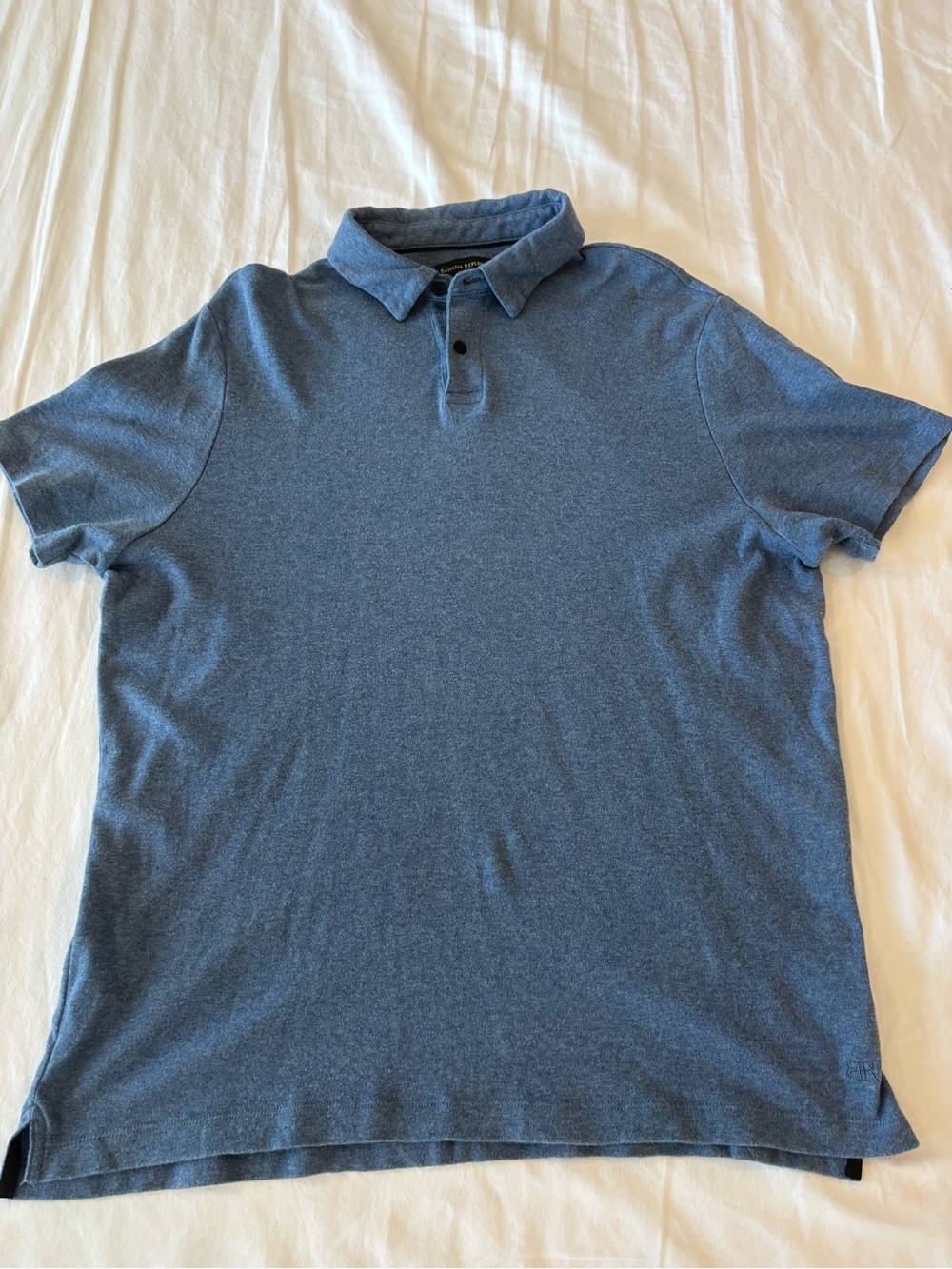 Banana Republic Men’s Heathered Blue Polo